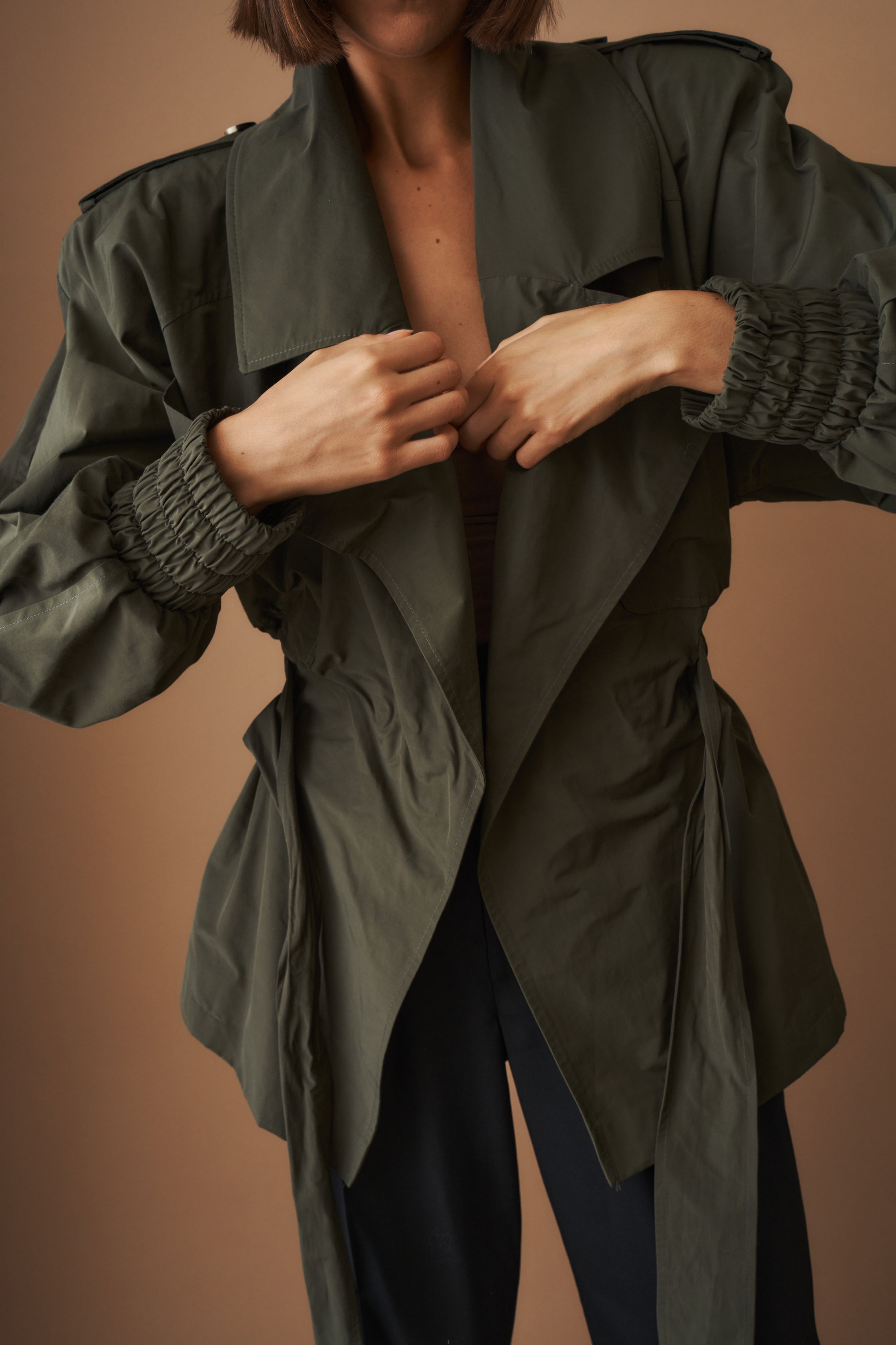 Our Trench Cotton Olive - DÉSORDRE