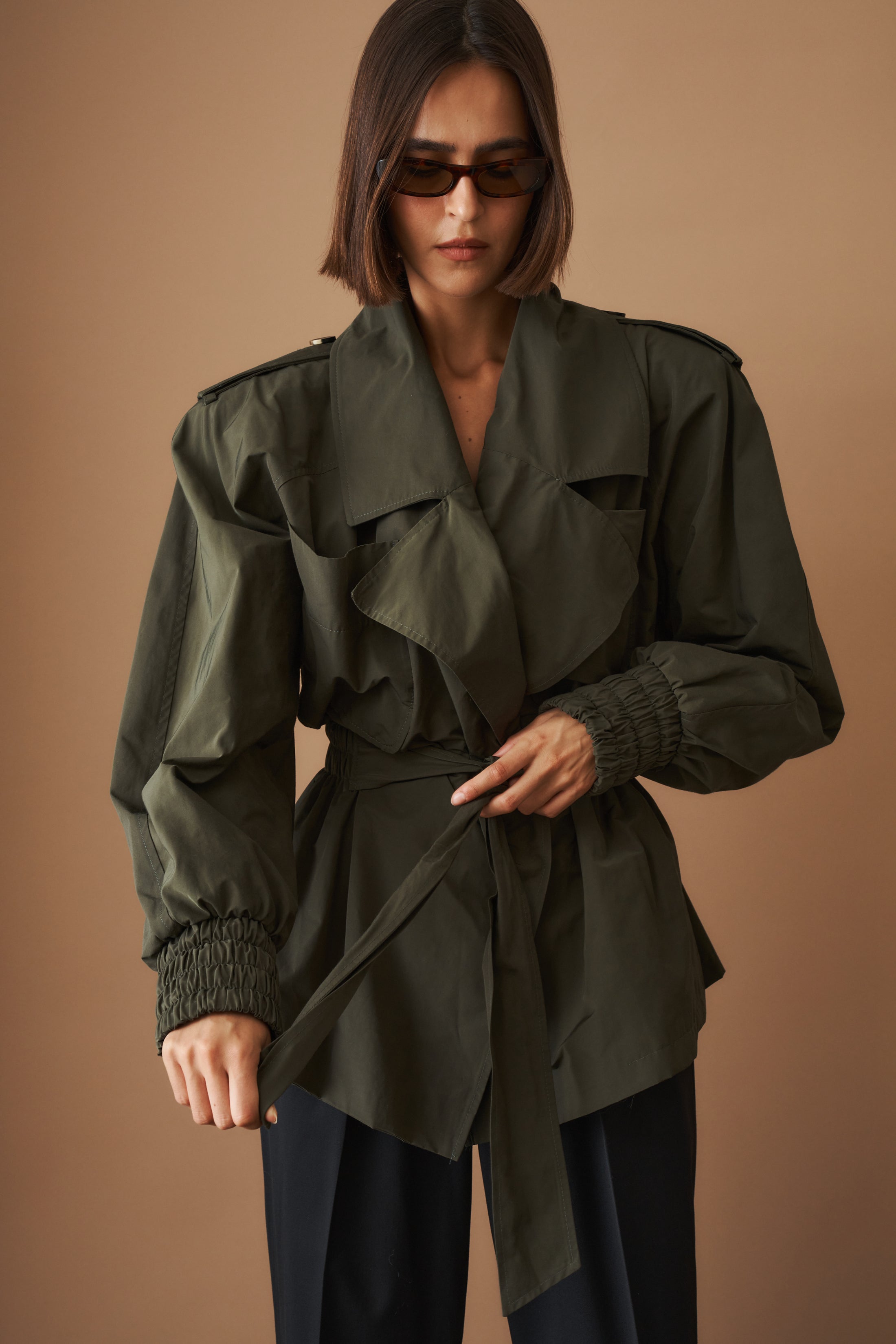 Our Trench Cotton Olive - DÉSORDRE