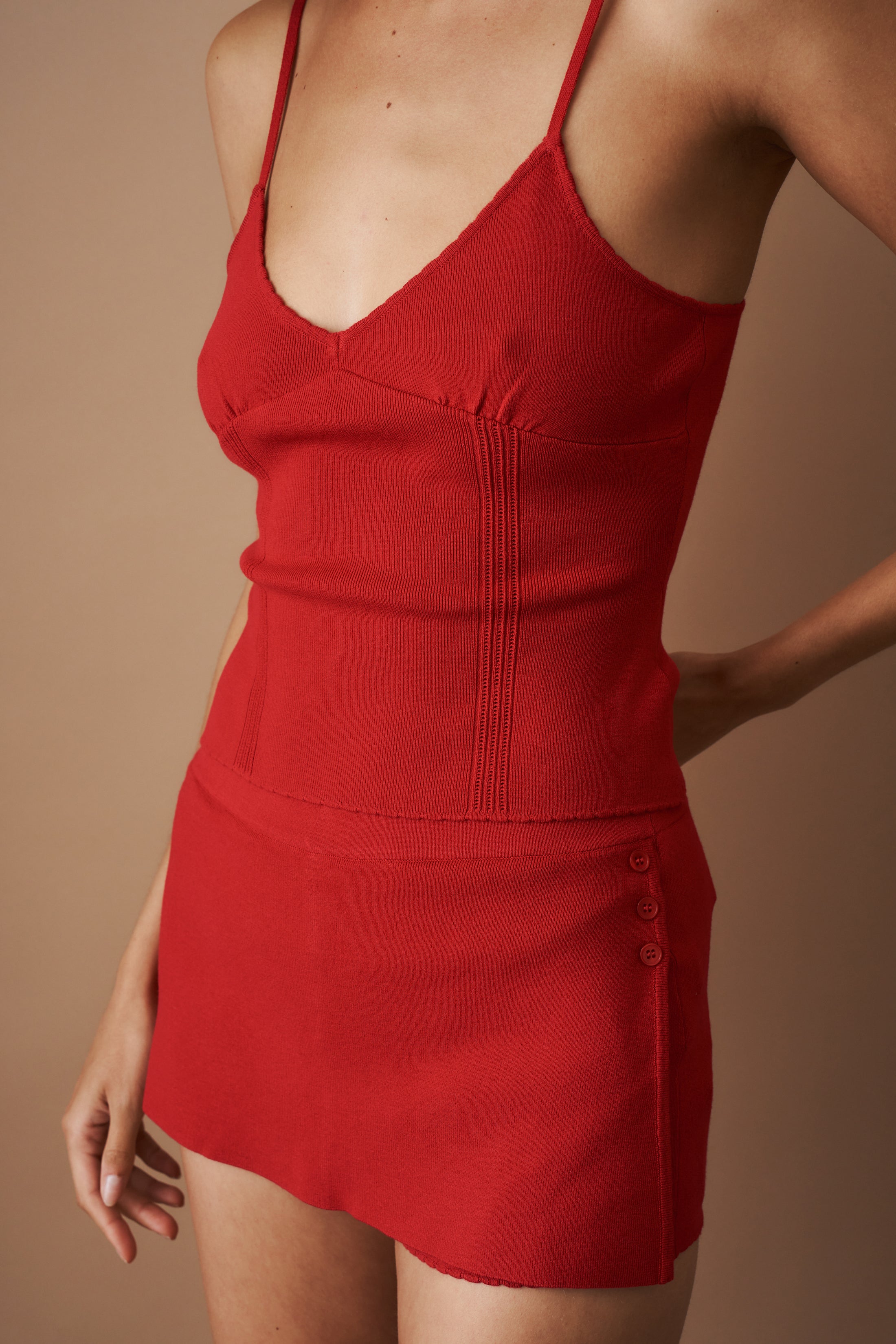 Carrie Shorts Red - DÉSORDRE