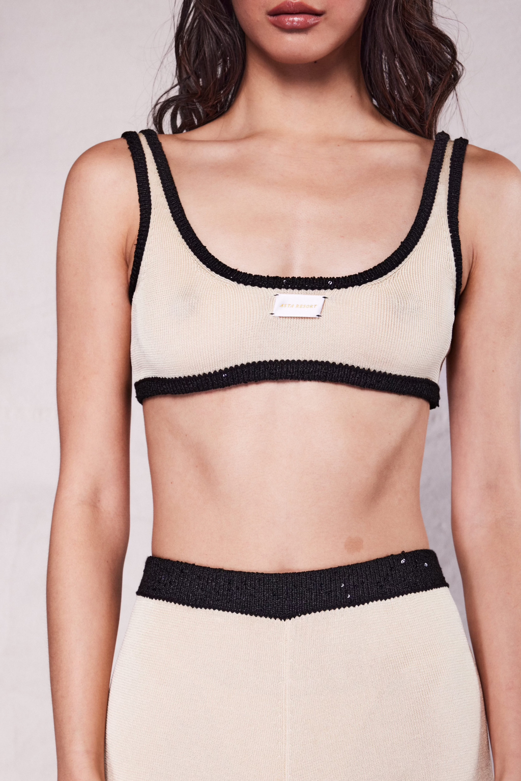 Naomi Contrast Champagne Bralette - Désordre Boutique