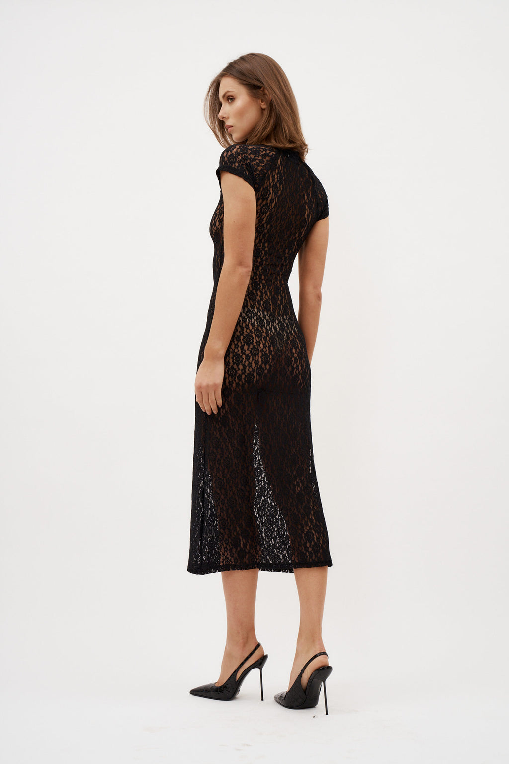 Natalie Baby Tee Black Lace Dress - Désordre Boutique