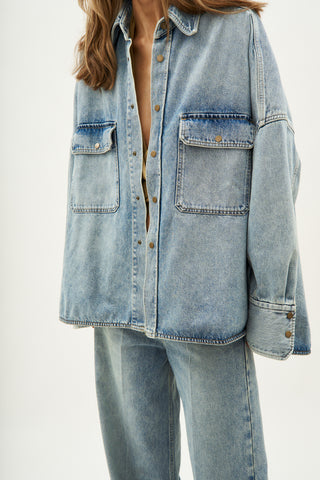 No Plan Denim Light Blue Jacket - Désordre Boutique