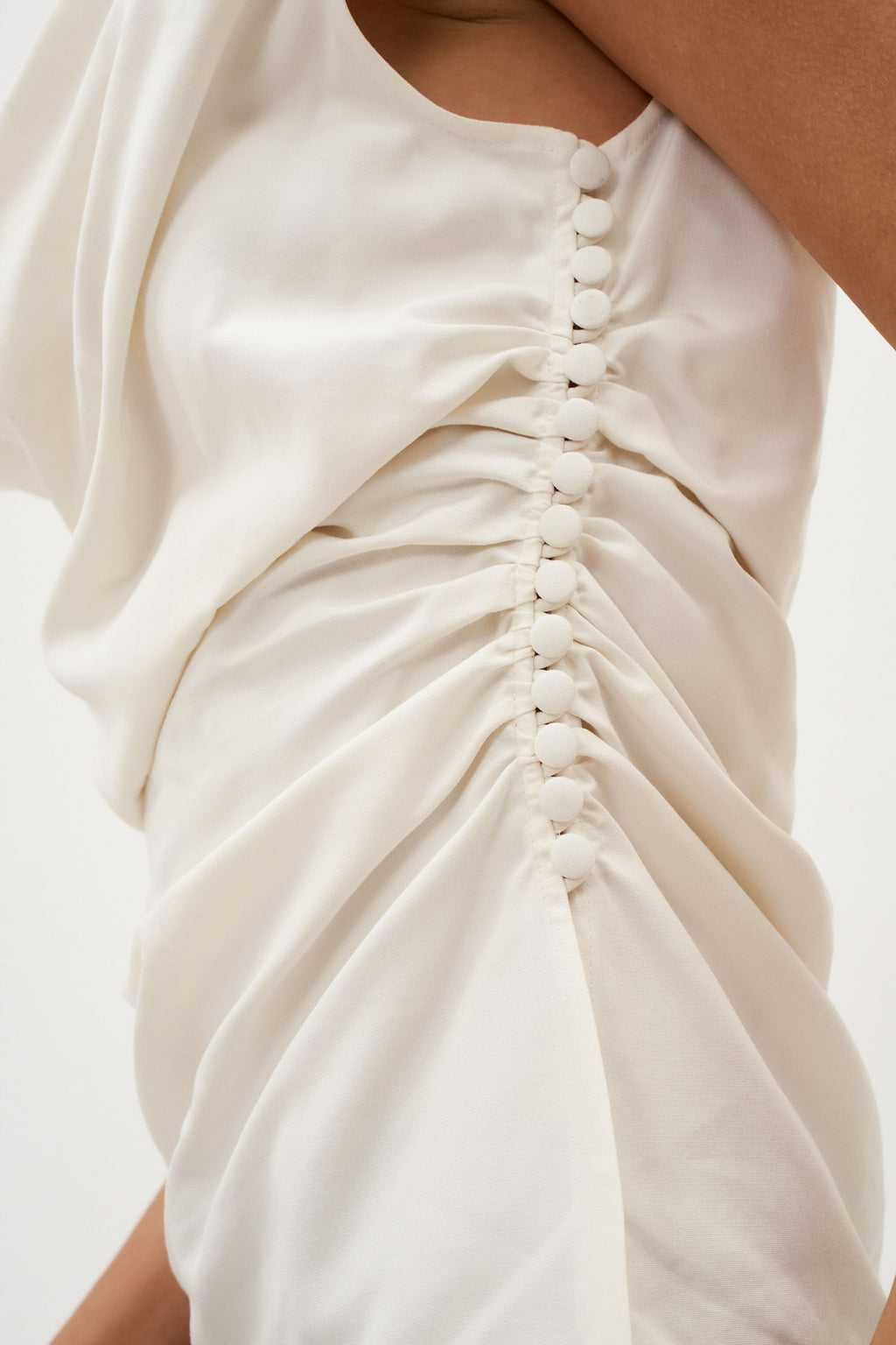 Off Shoulder Draped White Top - Désordre Boutique