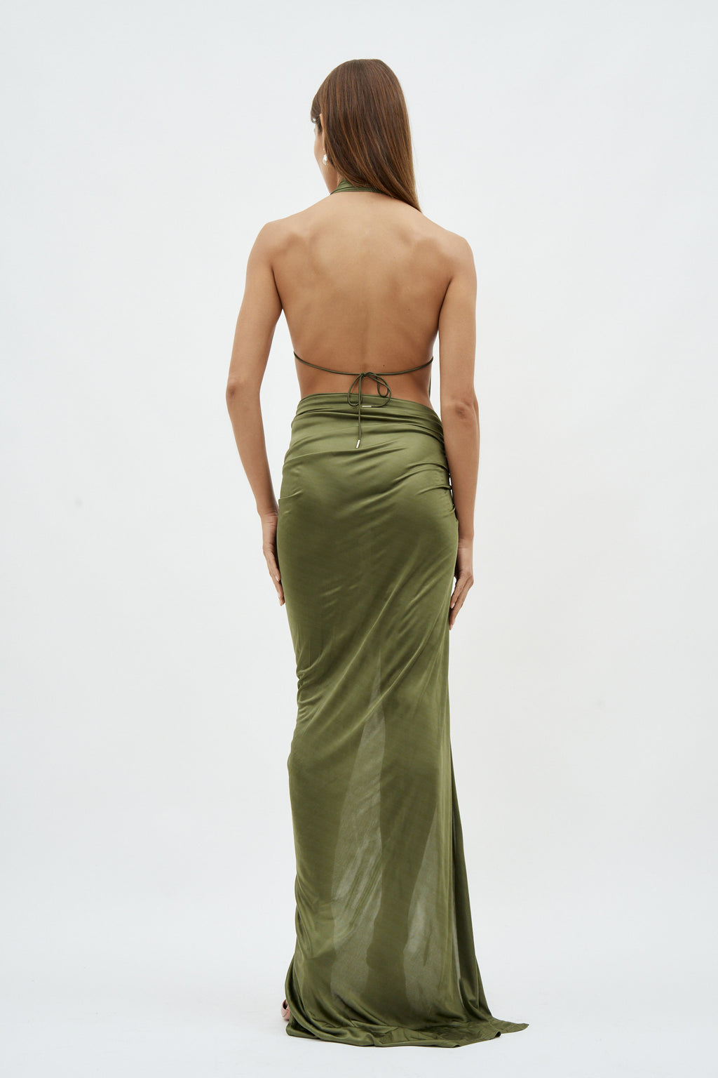 Open Draped Mousse Gown - Désordre Boutique