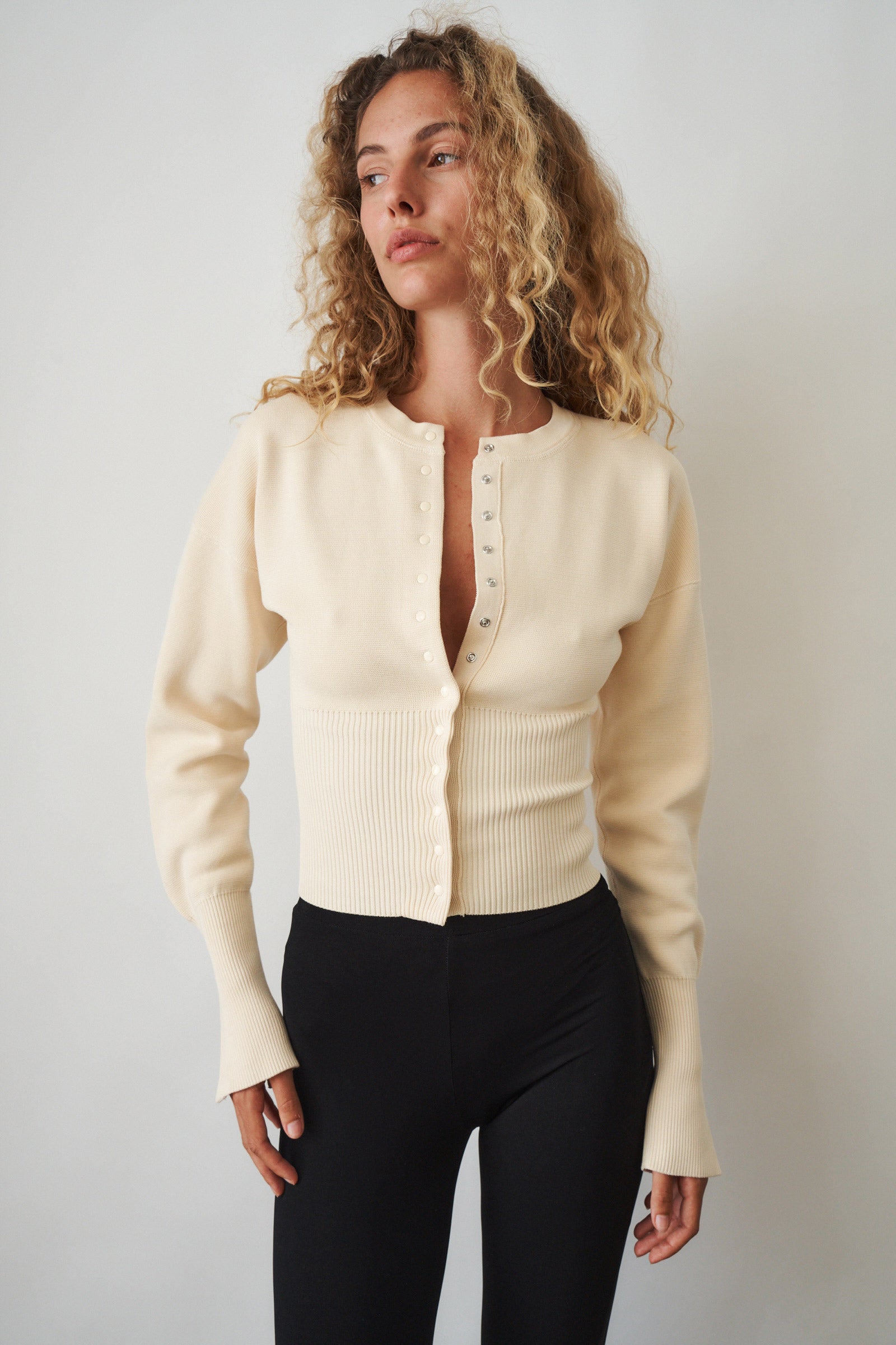 The Weekend Knit Cardigan Cream - DÉSORDRE