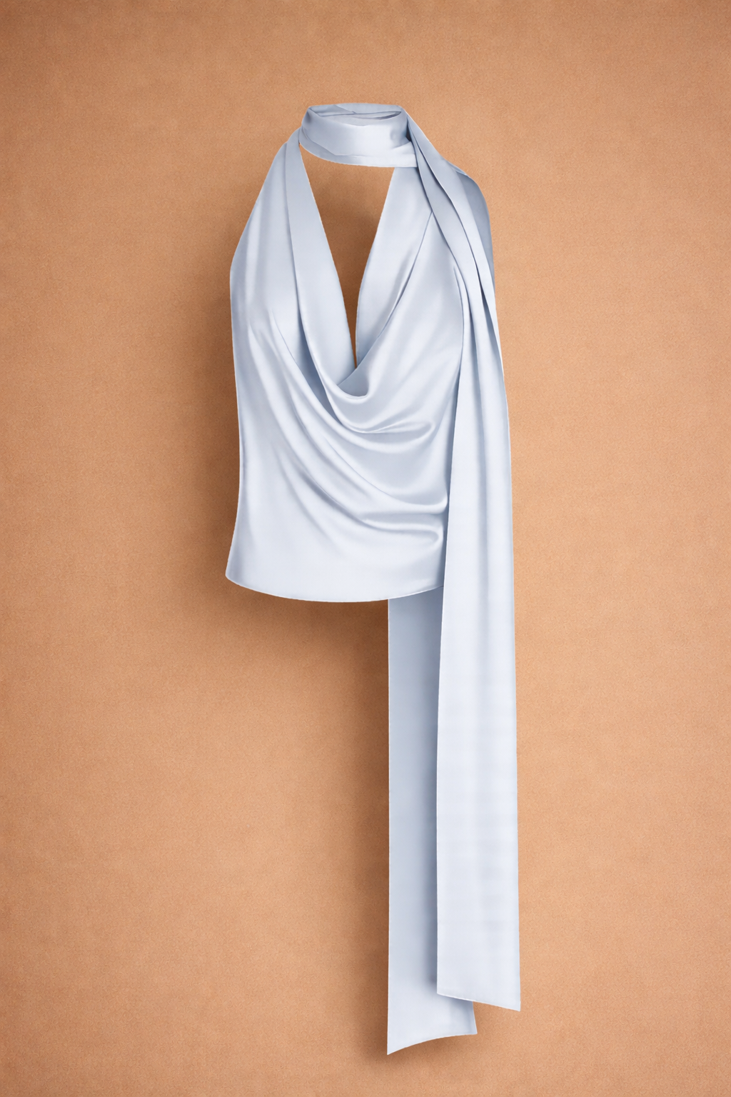 Cowl Neck Halter Ice Blue - DÉSORDRE