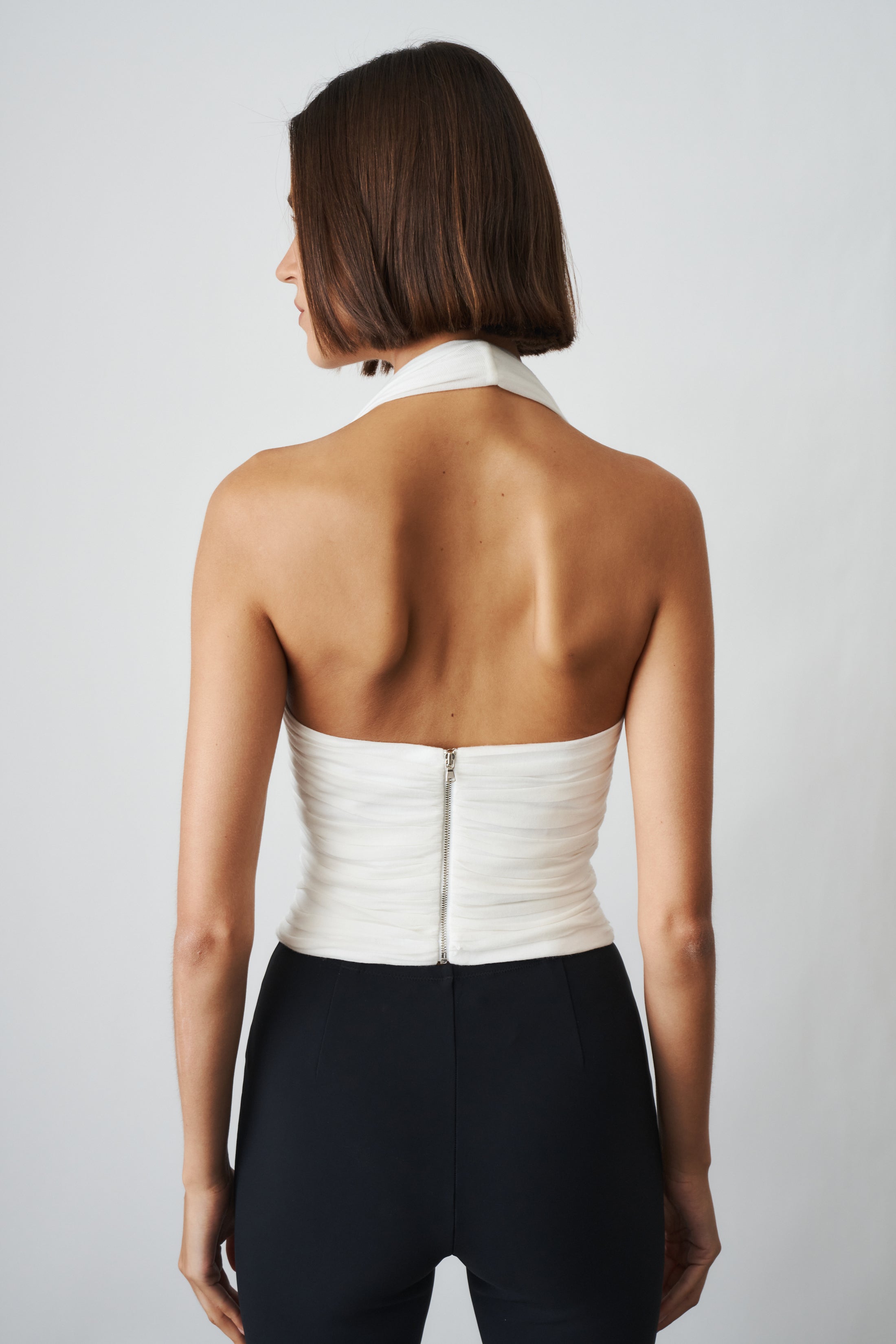 Silver Screen Halter Top - DÉSORDRE