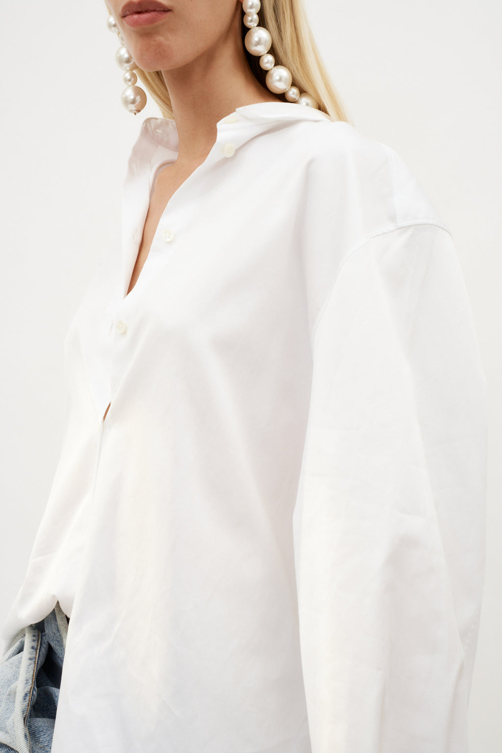 Oversized Cotton White Shirt - Désordre Boutique