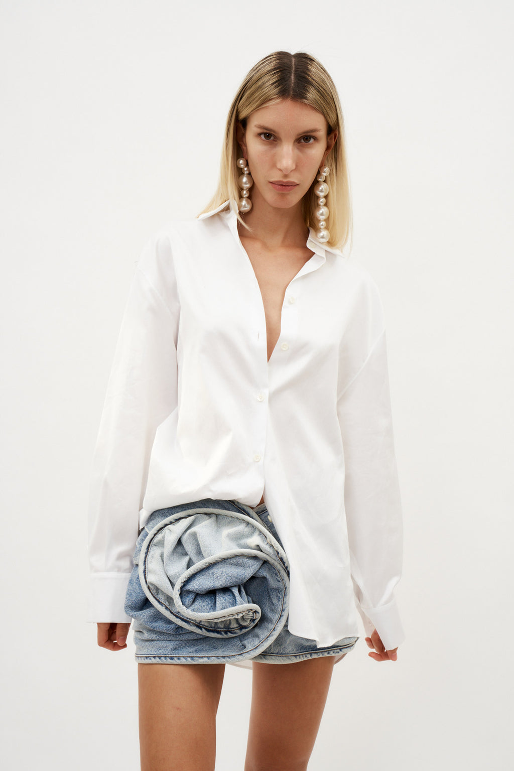 Oversized Cotton White Shirt - Désordre Boutique