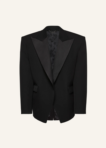 Oversized Tuxedo Black Blazer - Désordre Boutique