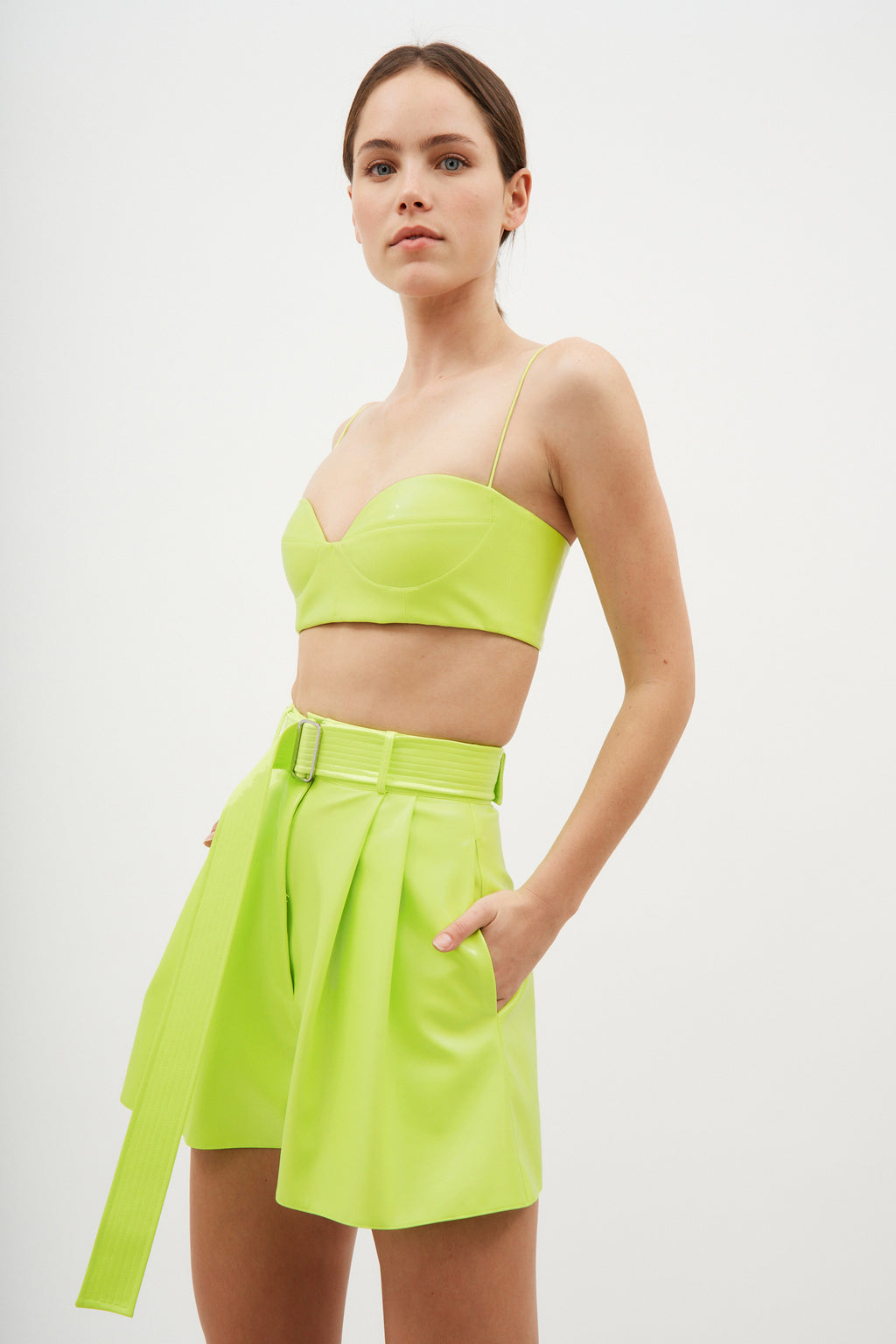 Pace Neon Yellow Shorts - Désordre Boutique