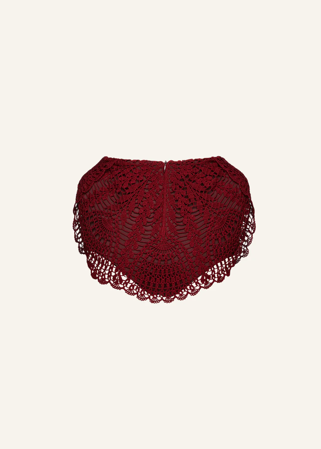 Padded Hip Crochet Bordeaux Skirt - Désordre Boutique