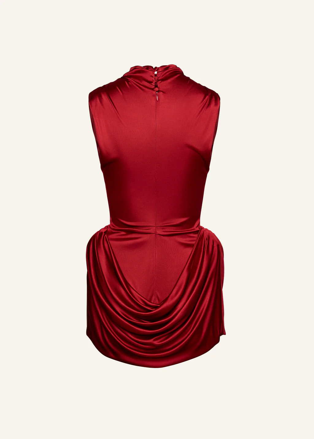 Padded Hip Mini Red Dress - Désordre Boutique