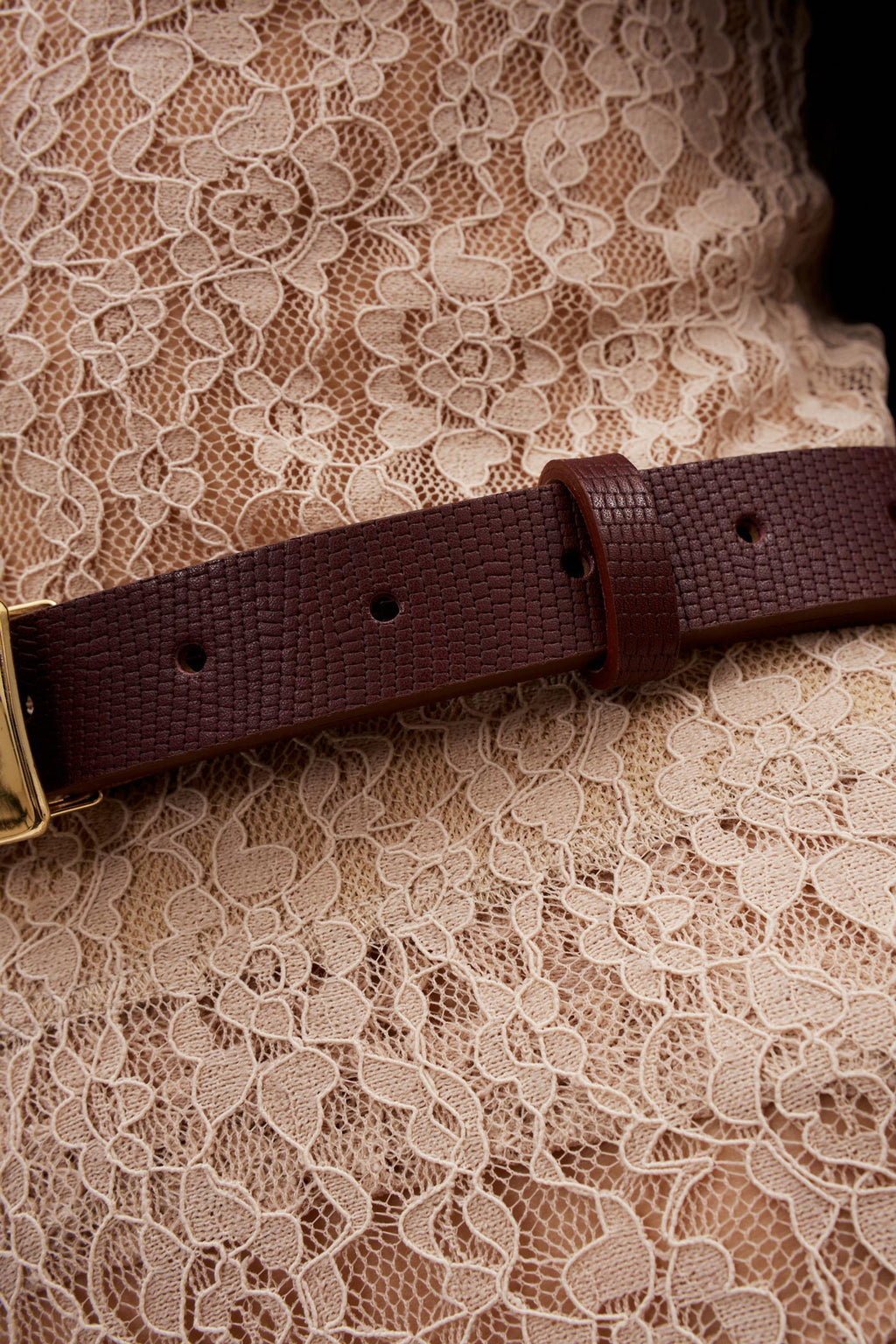 Plate Burgundy Python Belt - Désordre Boutique