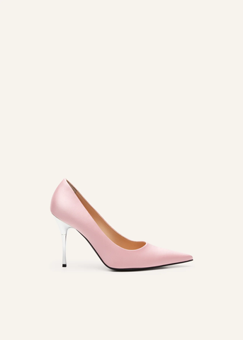 Pointed Toe Satin Pink Pumps - Désordre Boutique