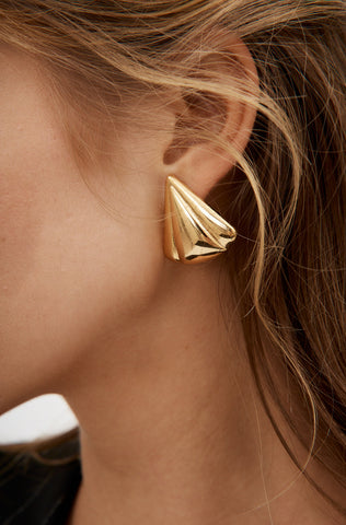 Pointelle Gold Earrings - Désordre Boutique