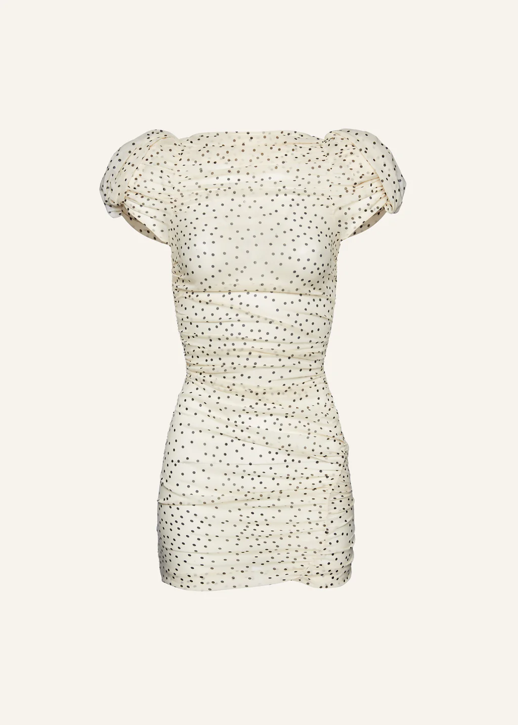 Puff Sleeve Mini Cream Dots Dress - Désordre Boutique