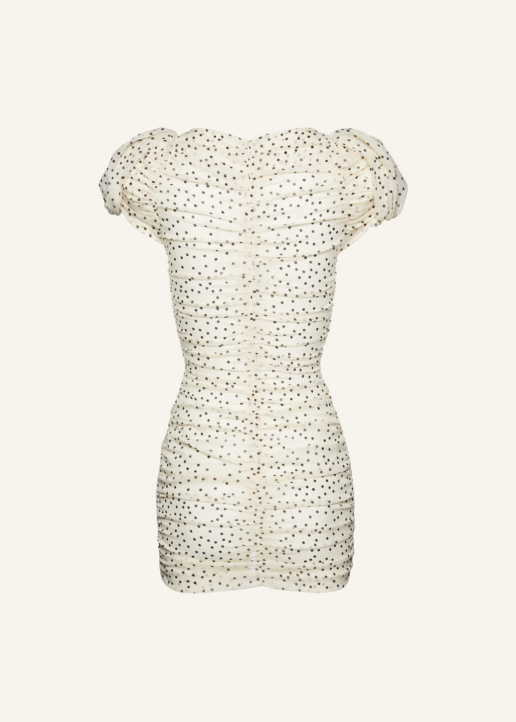 Puff Sleeve Mini Cream Dots Dress - Désordre Boutique