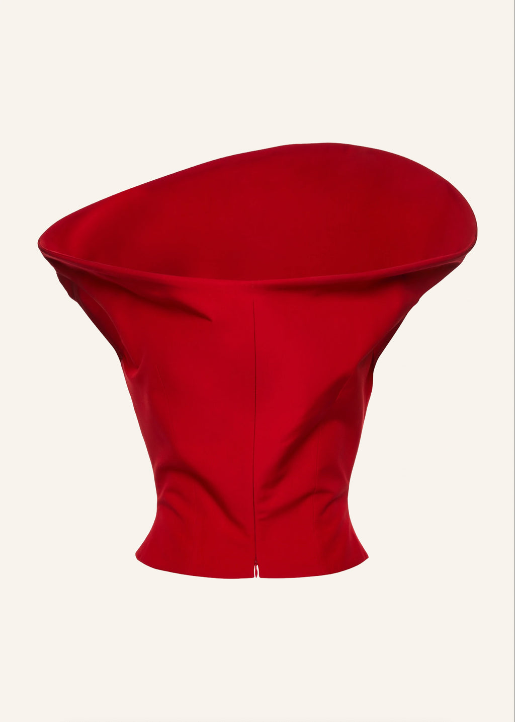 Exaggerated Red Bustier