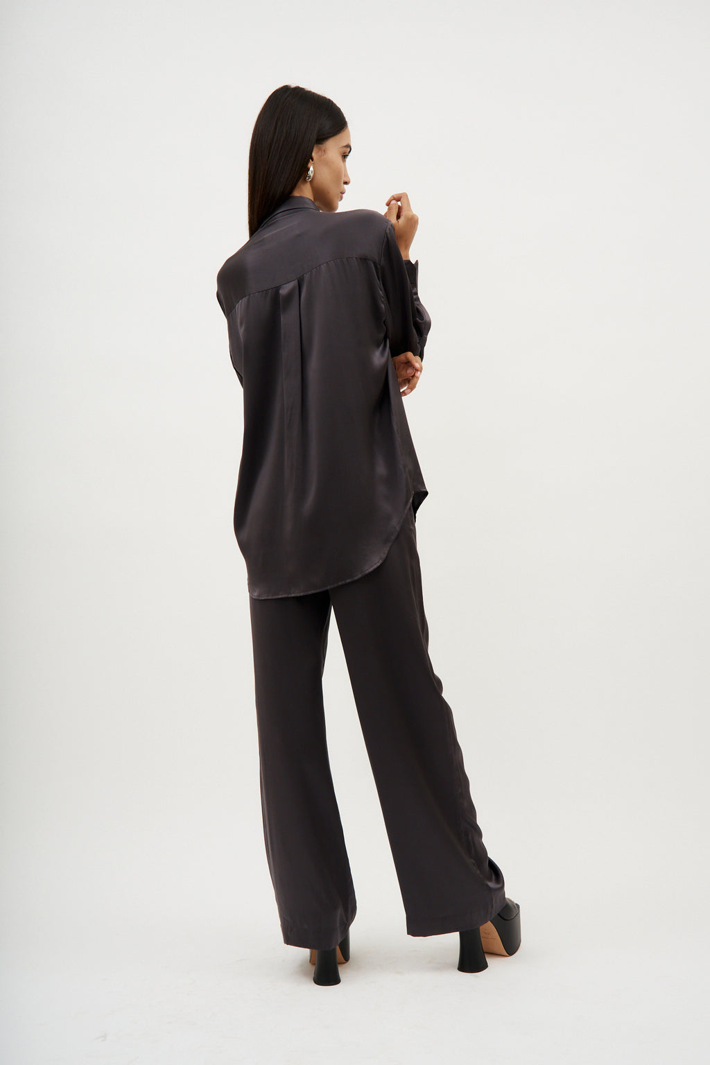 Relaxed Silk Grey Boy Pant - Désordre Boutique