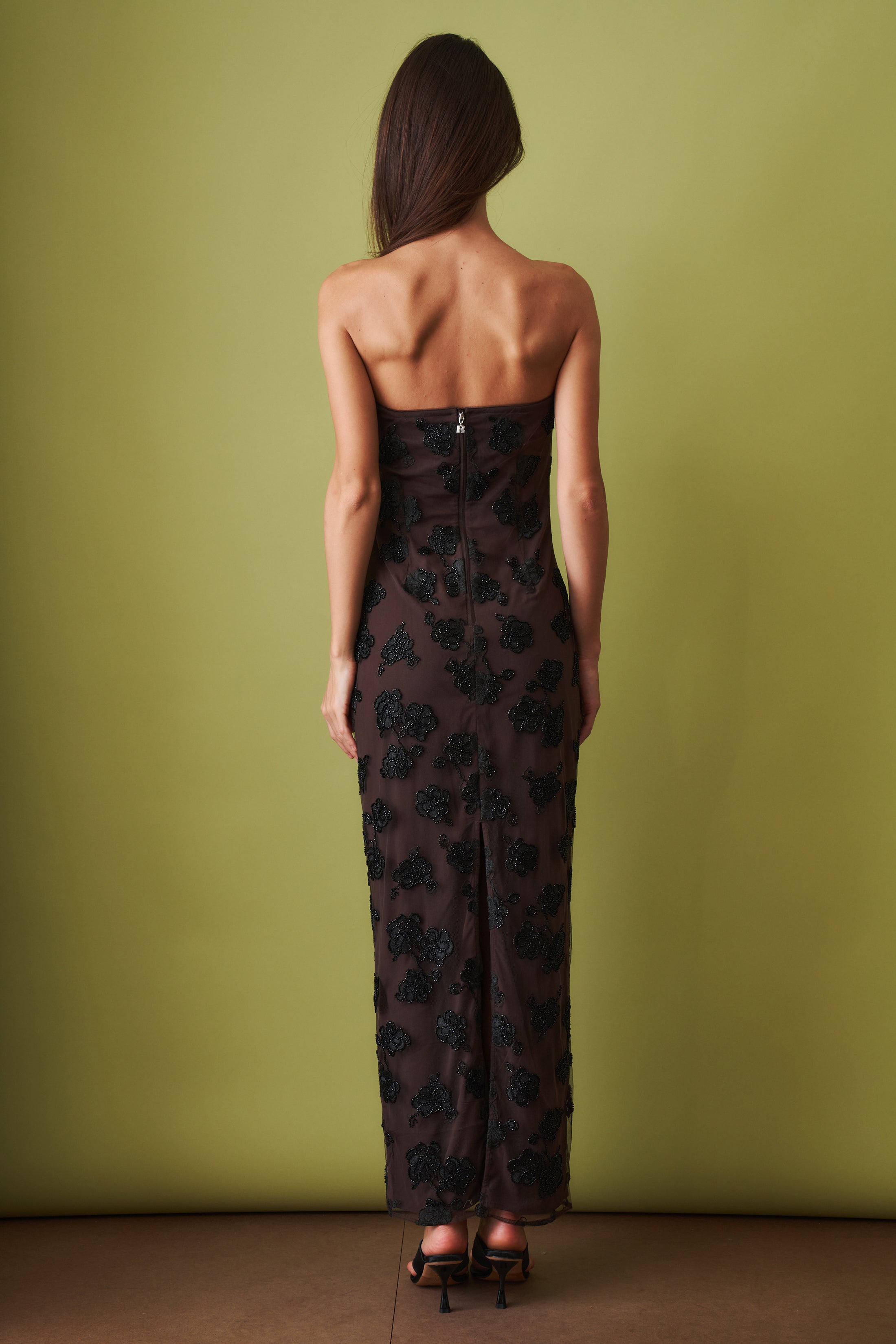 Beaded Maxi Tube Dress - DÉSORDRE