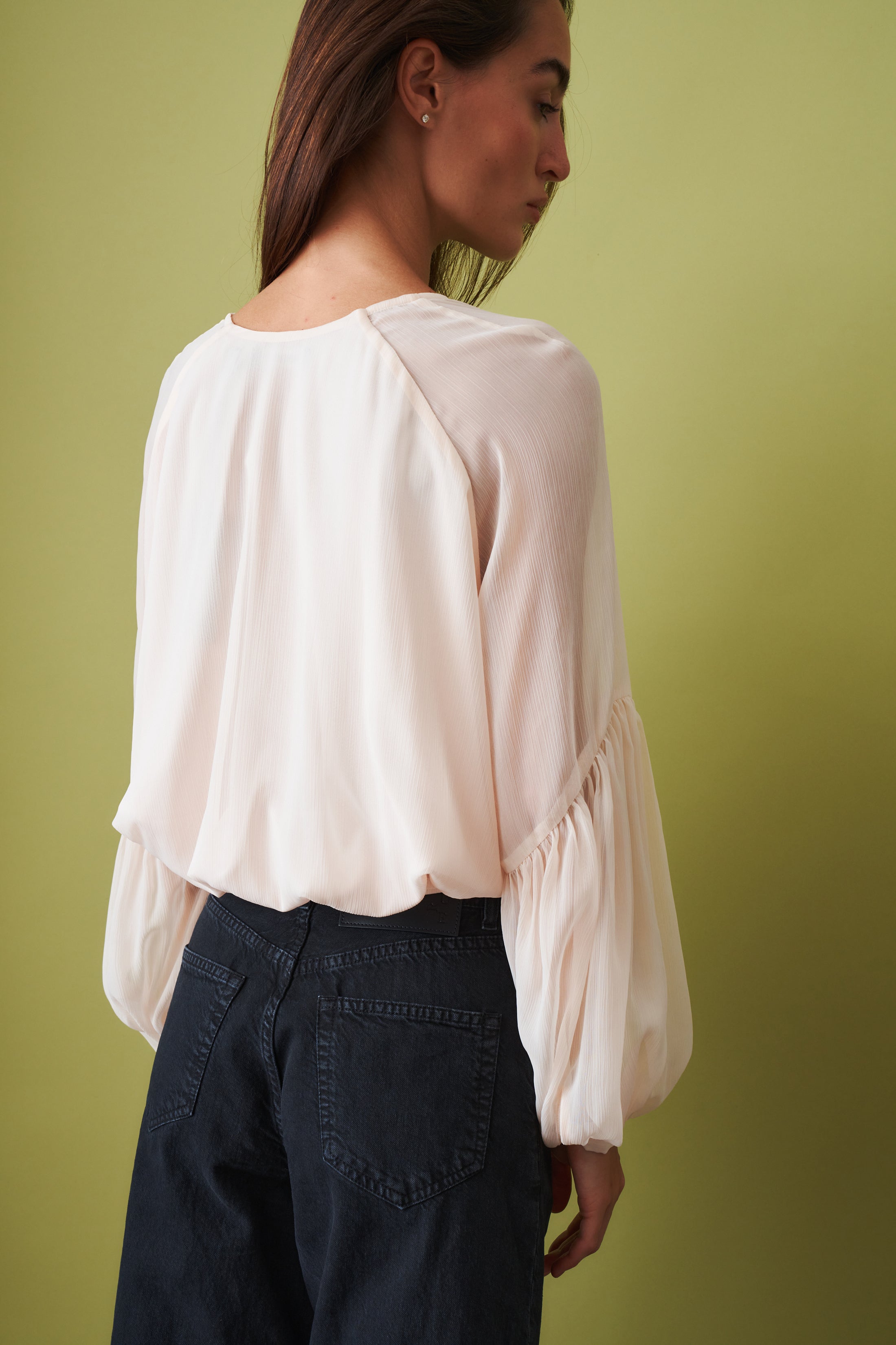 Chiffon V-neck Top - DÉSORDRE