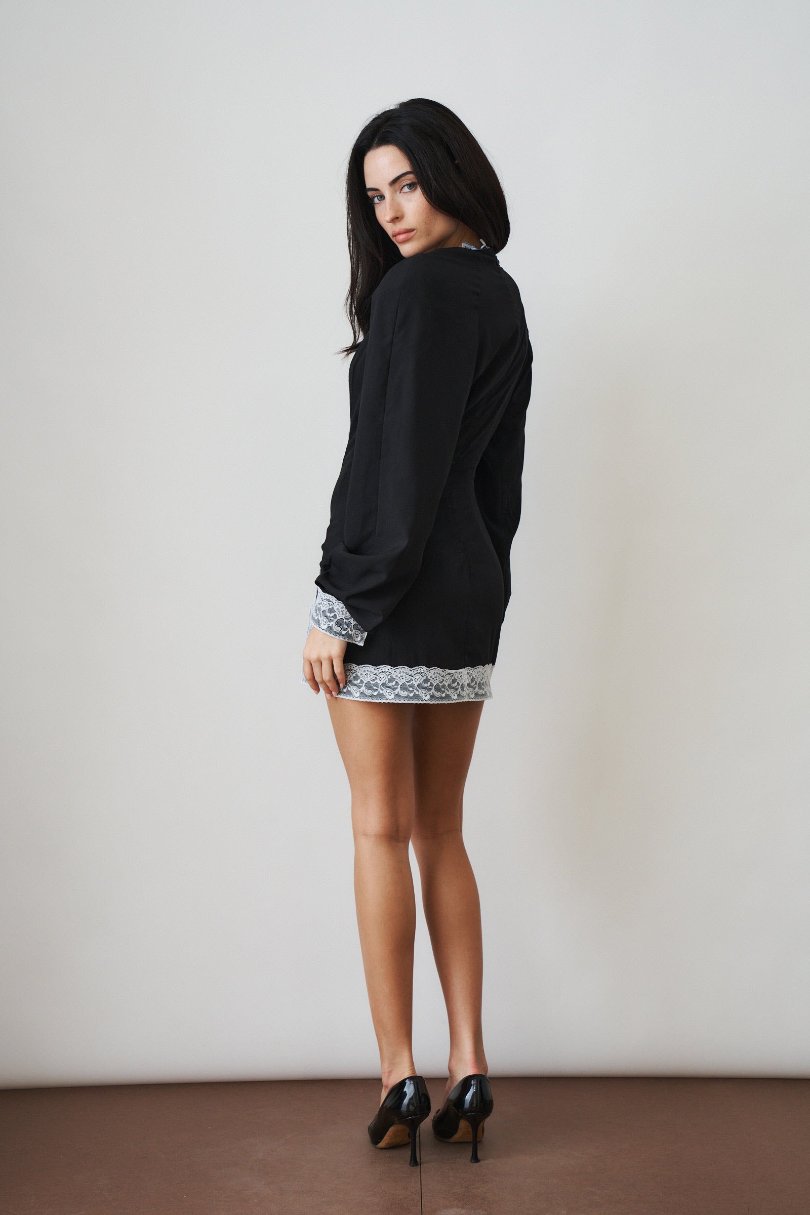 Long Sleeve Lace Dress - DÉSORDRE