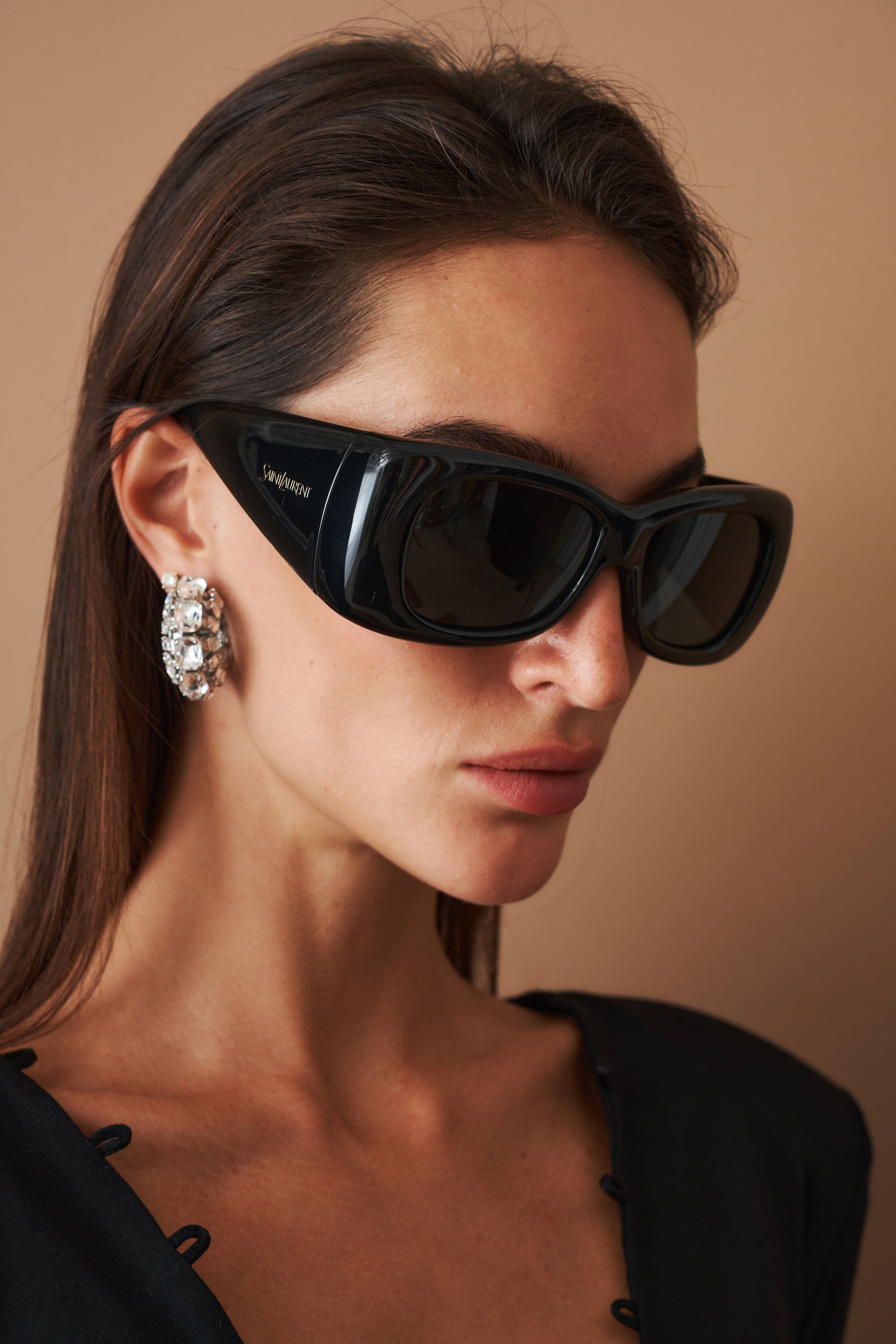 Rectangle Howl Black Sunglasses - DÉSORDRE