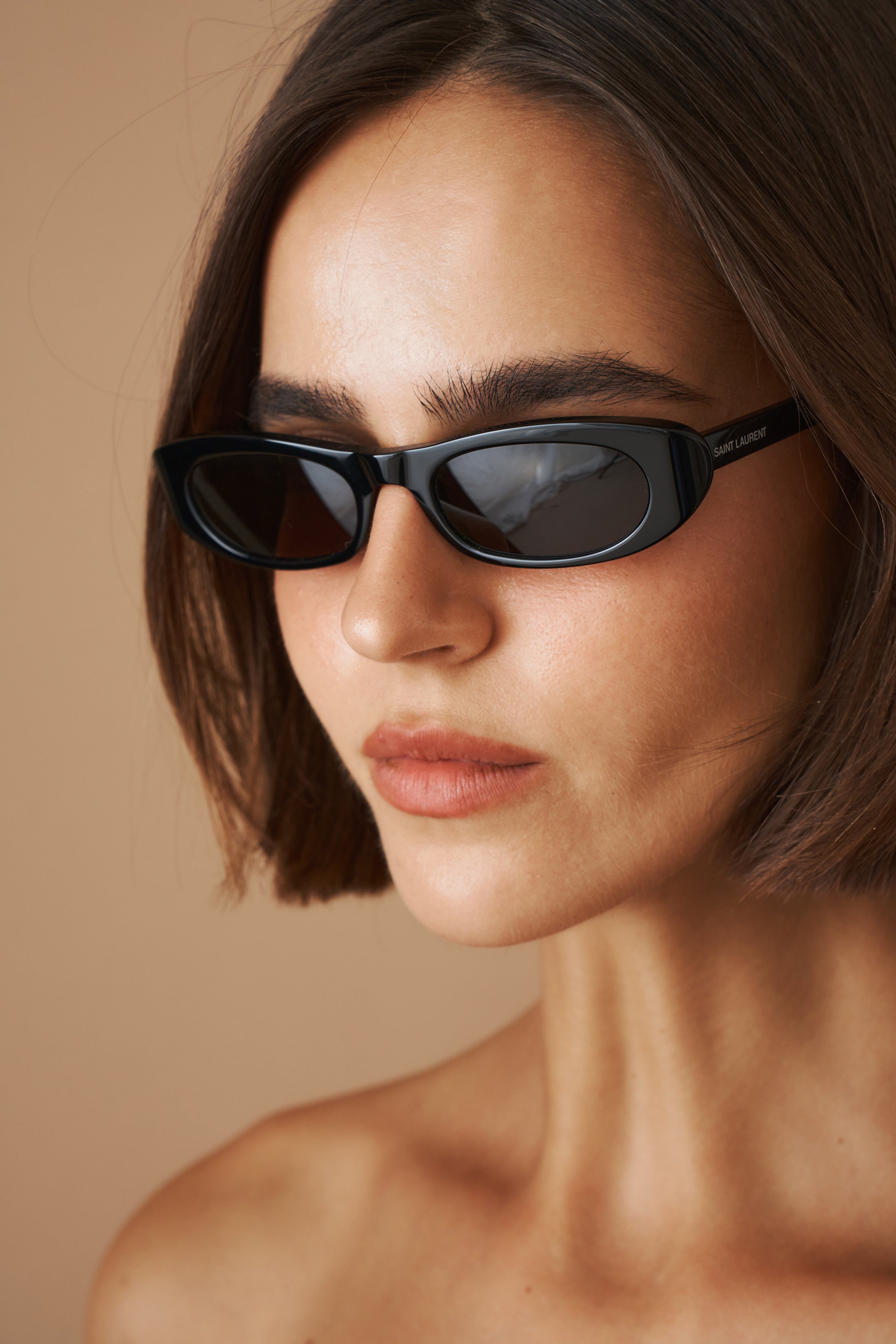 Saint Laurent Shade Oval Sunglasses | DÉSORDRE