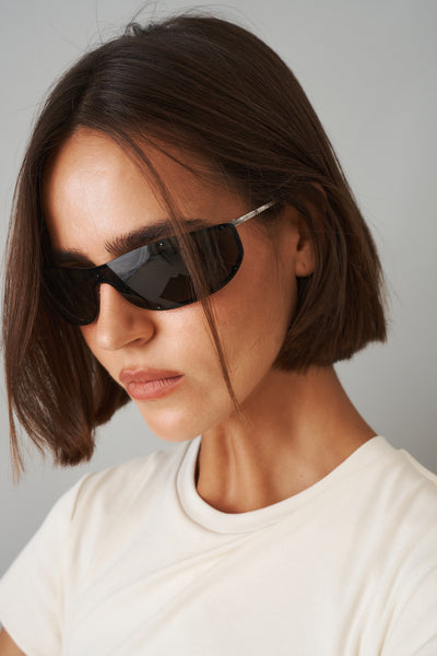 Wrap Around Black Sunglasses