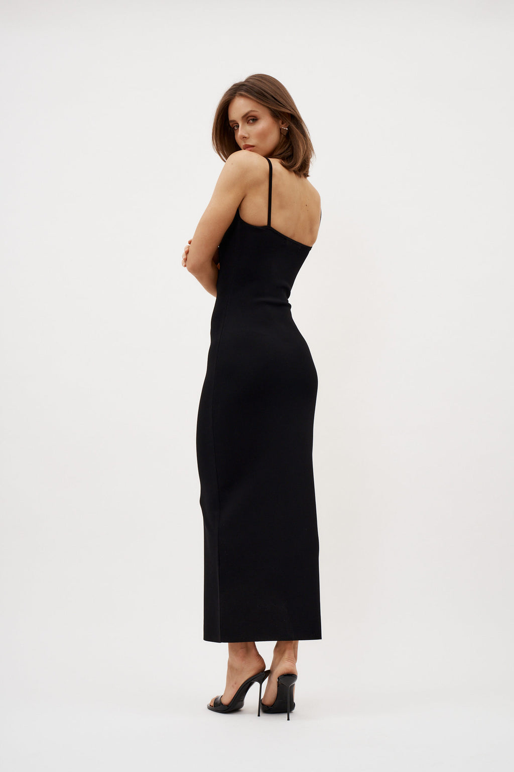 Salacia Wire Column Black Dress - Désordre Boutique