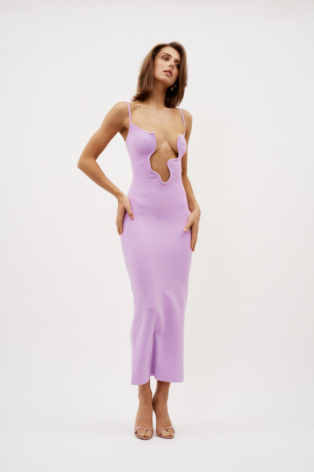 Salacia Wire Column Pink Tourmaline Dress - Désordre Boutique