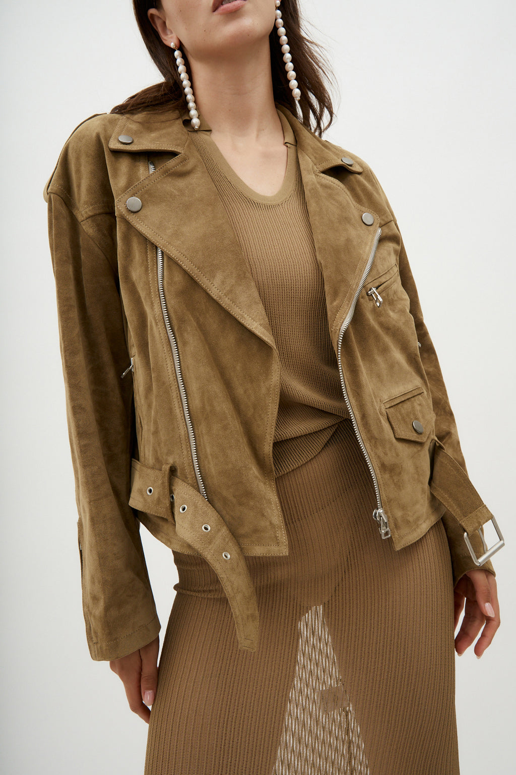 Savage Biker Pistachio Jacket - Désordre Boutique