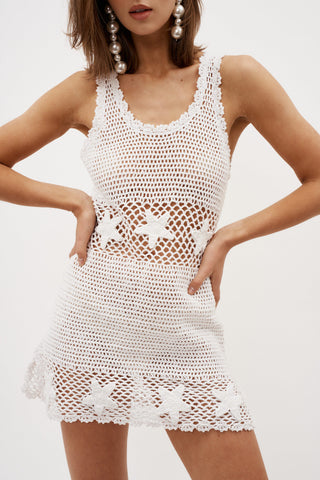 Scorpios Mini White Dress - Désordre Boutique