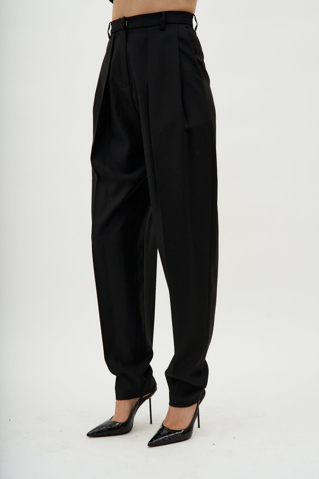 Shaldon Black Wool Pants - Désordre Boutique