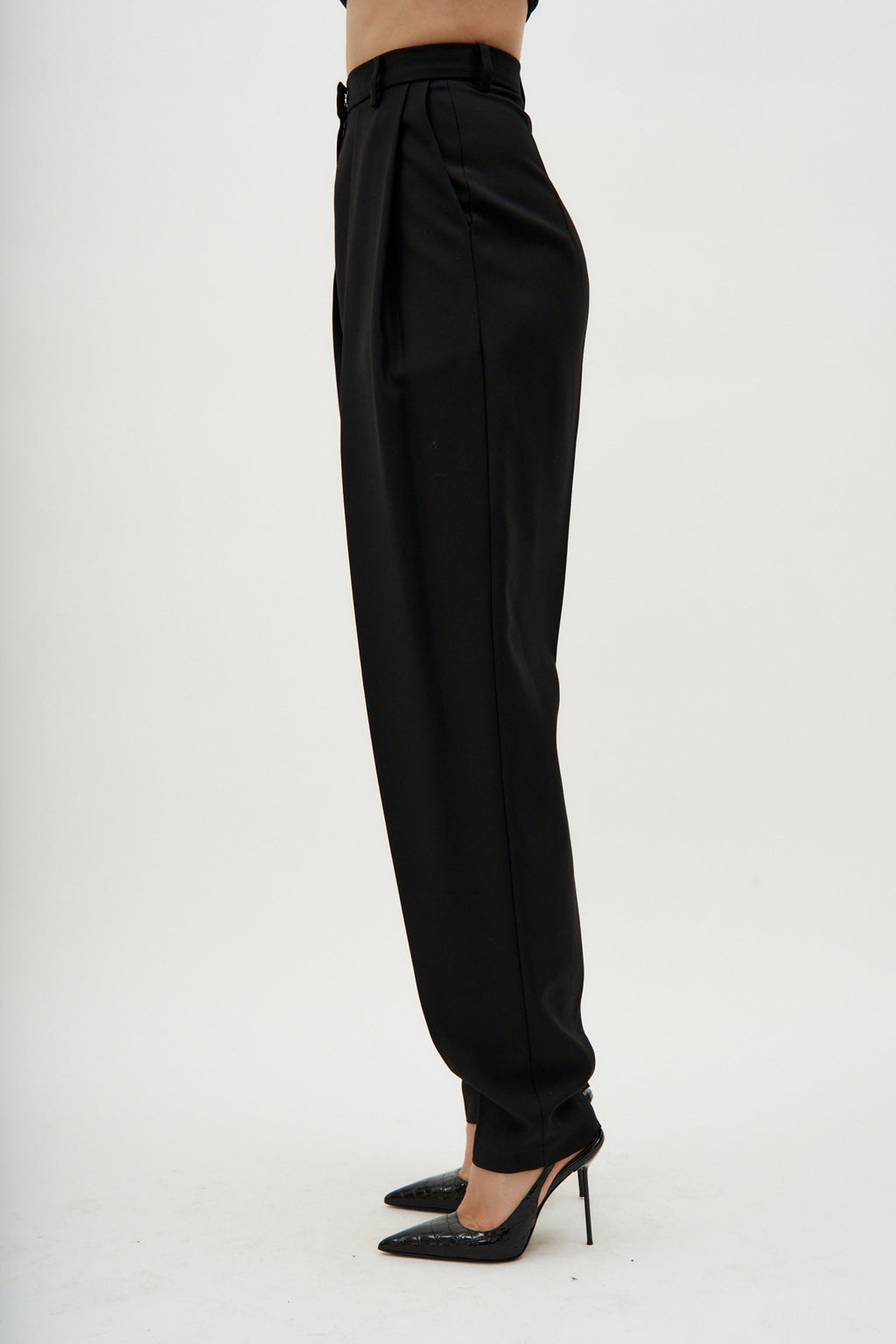 Shaldon Black Wool Pants - Désordre Boutique