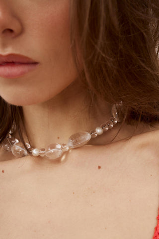 Silver Quartz Choker - Désordre Boutique