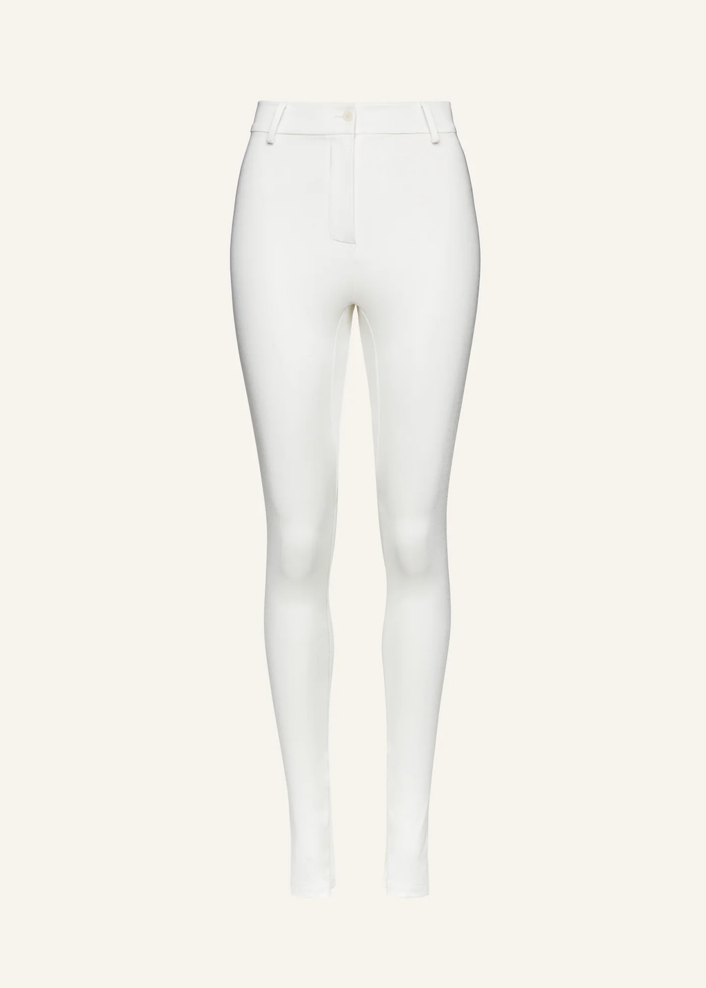 Skinny Tailored Cream Trousers - Désordre Boutique