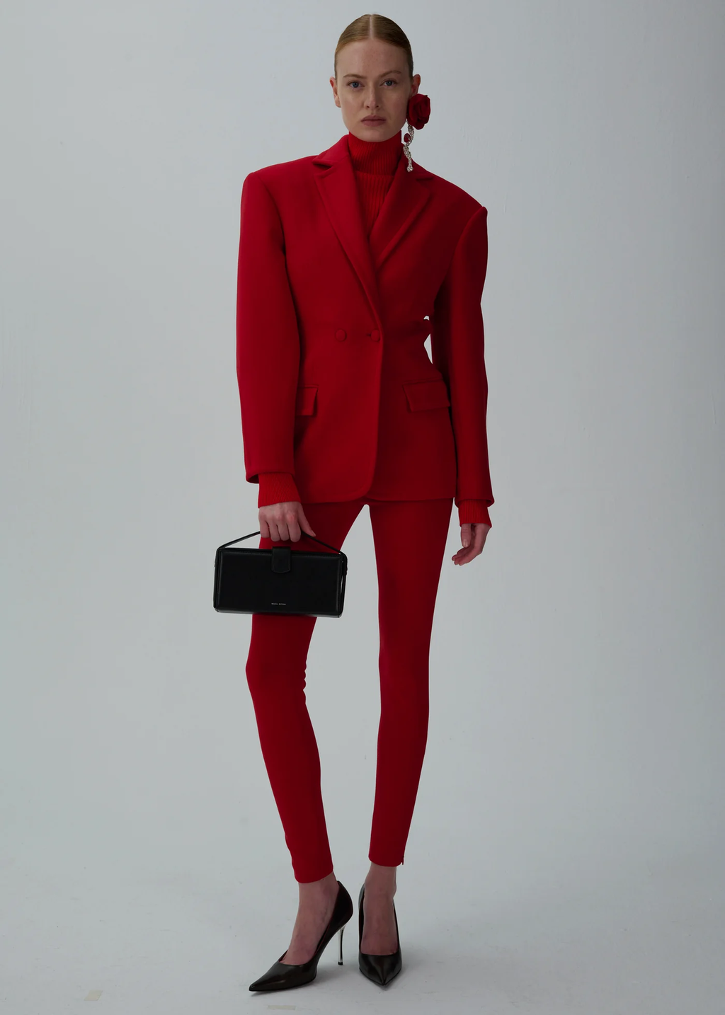 Skinny Tailored Red Trousers - Désordre Boutique