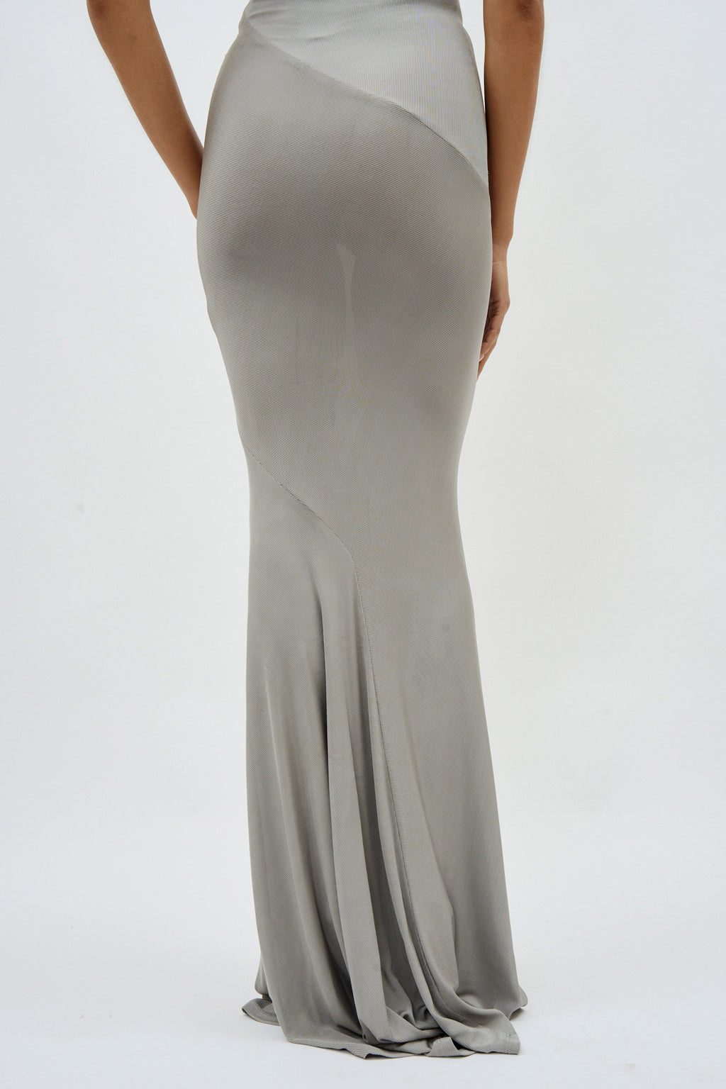 Sleeveless Bias Long Grey Dress - Désordre Boutique