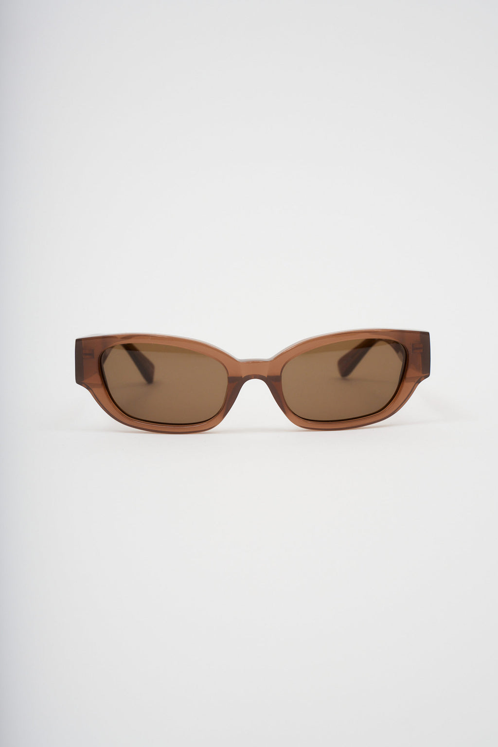 Slim Rectangular Brown Sunglasses - Désordre Boutique