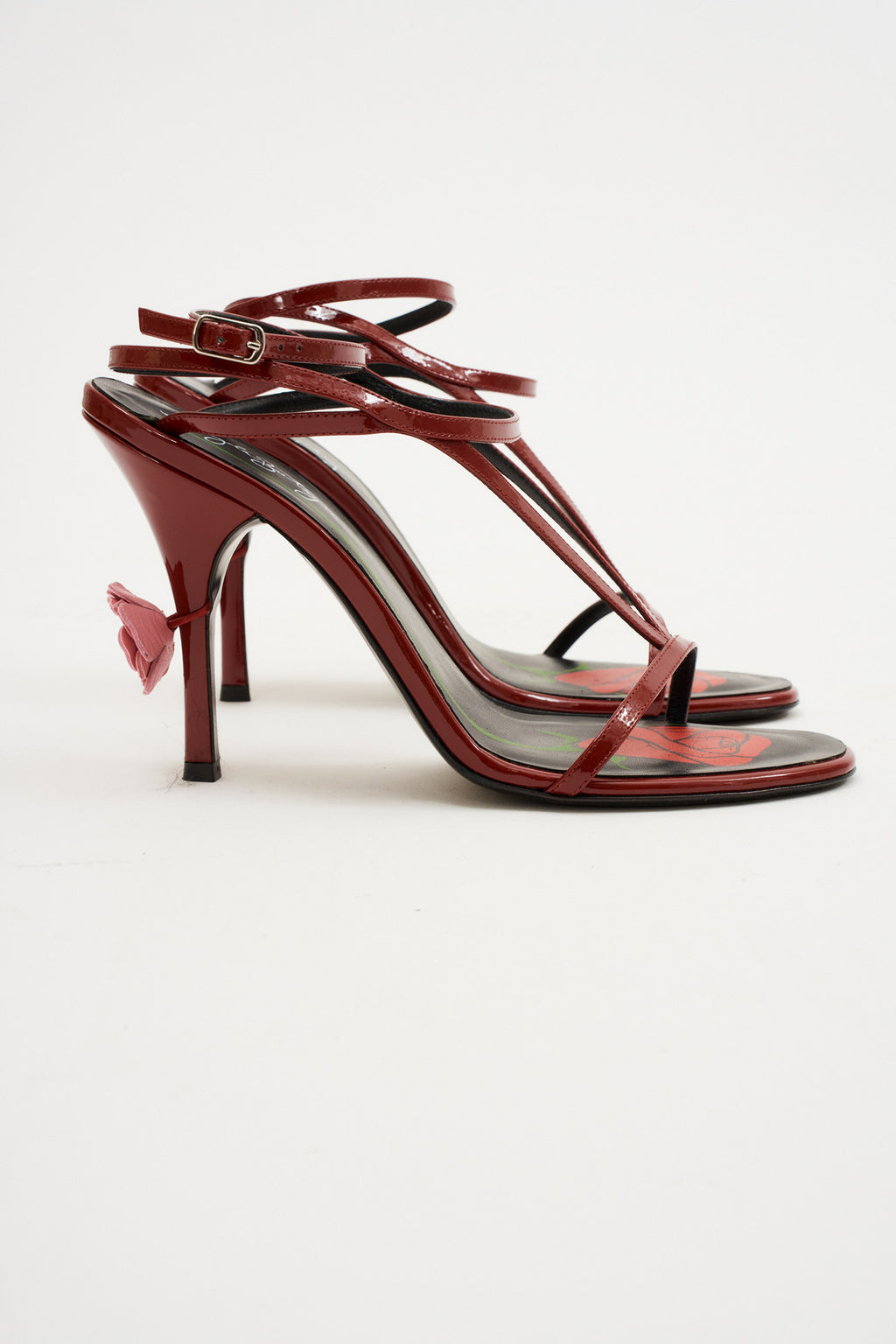 Strappy Sandal Burgundy Heels - Désordre Boutique