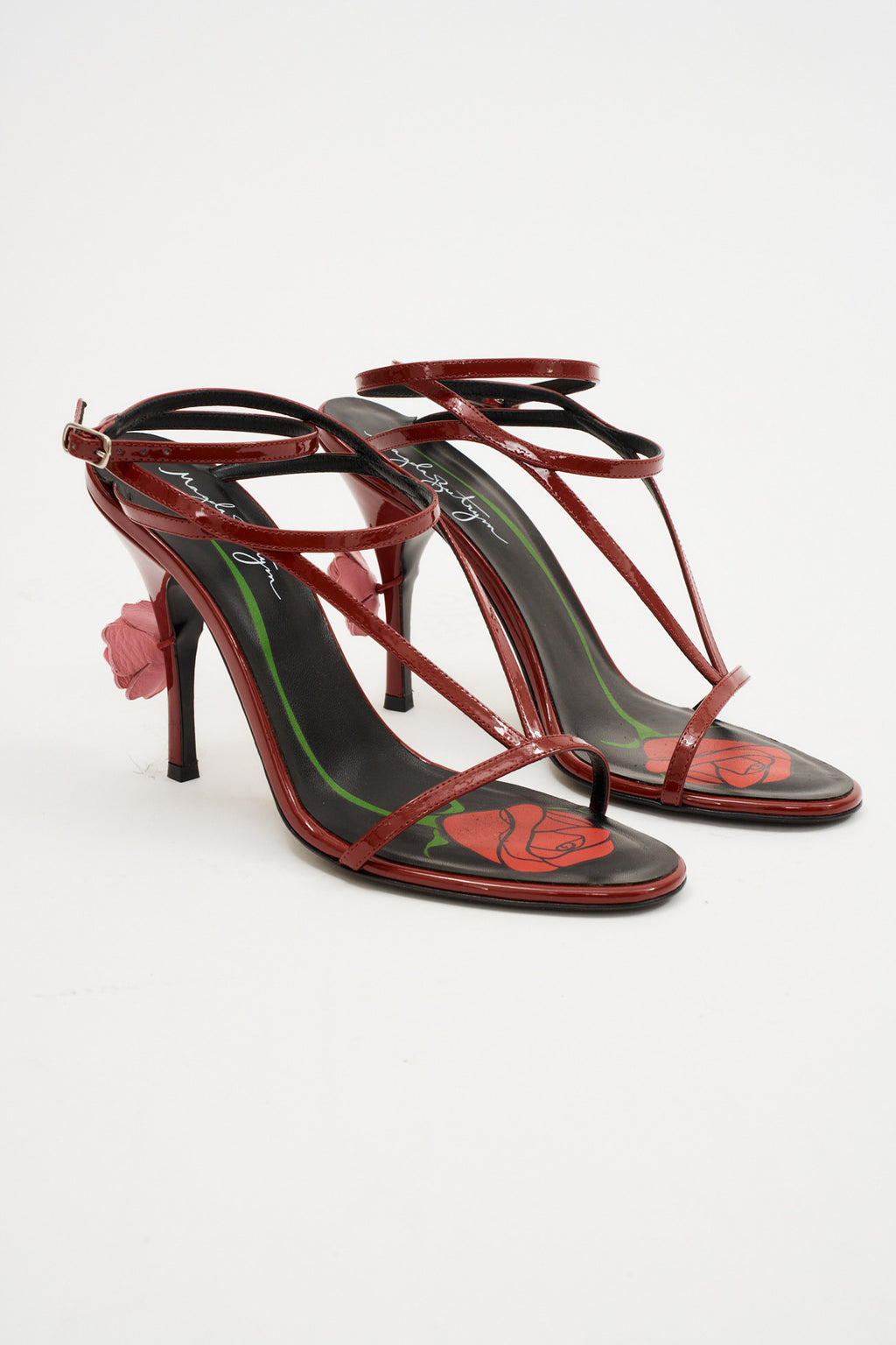 Strappy Sandal Burgundy Heels - Désordre Boutique