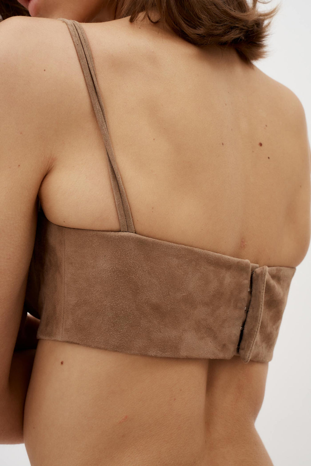 Sweetheart Brown Suede Bra Top - Désordre Boutique