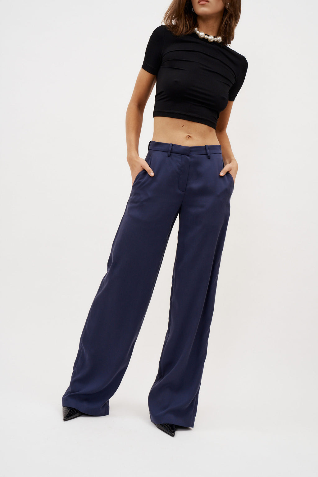 Tailored Navy Trousers - Désordre Boutique