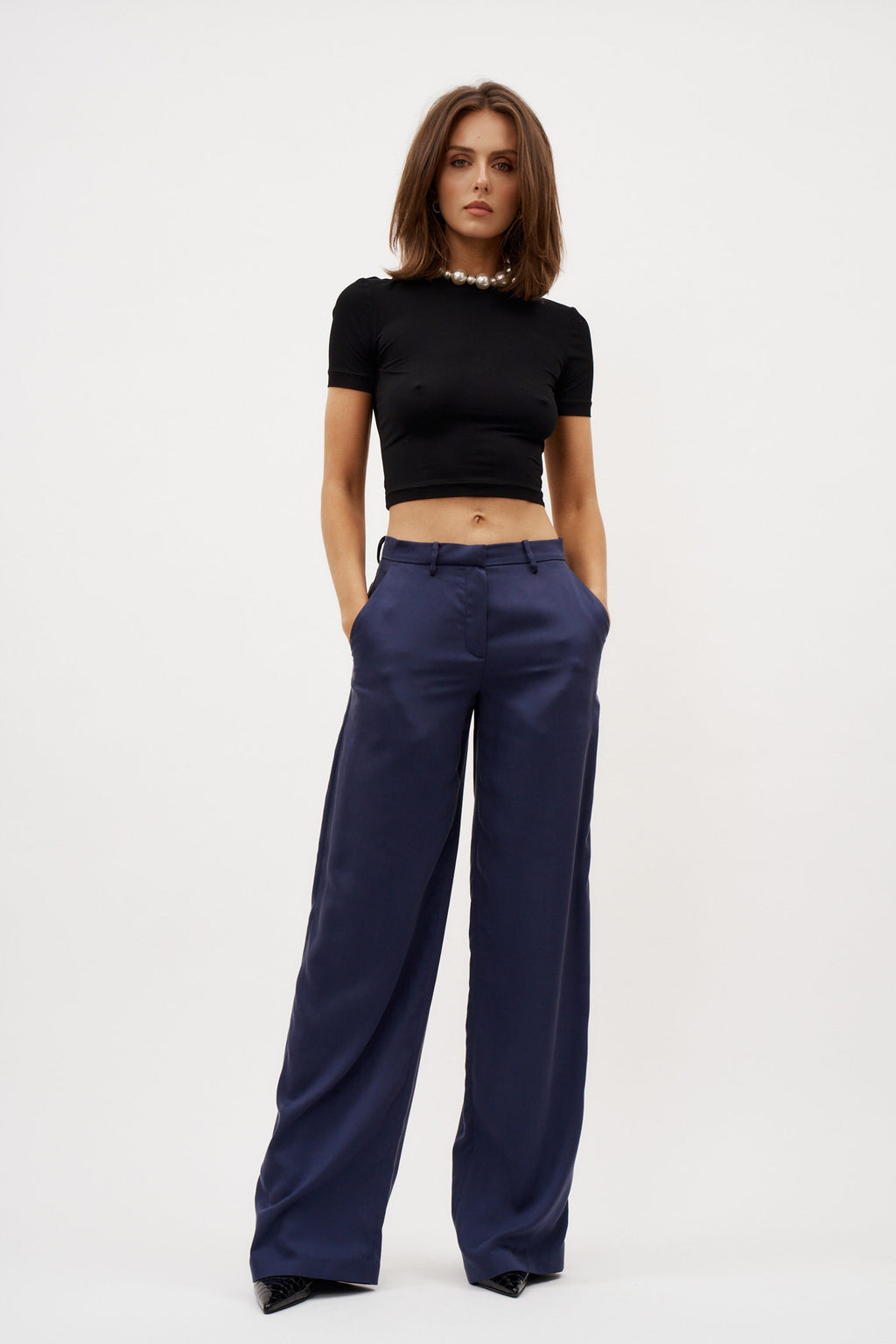 Tailored Navy Trousers - Désordre Boutique