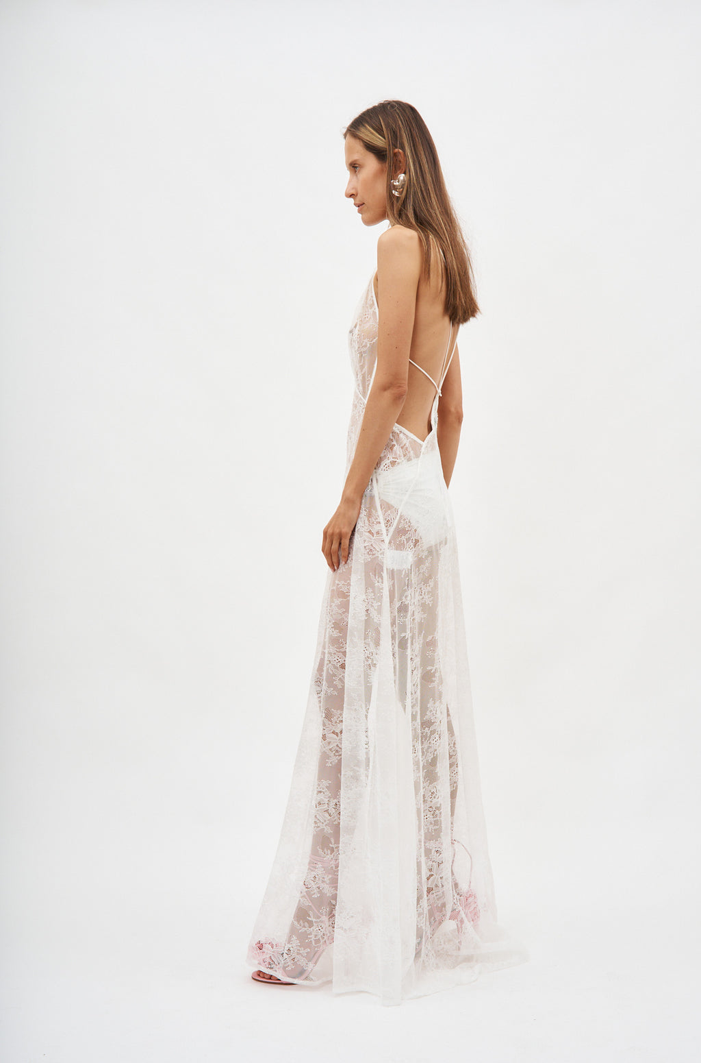 Tash Lace Maxi White Dress - Désordre Boutique