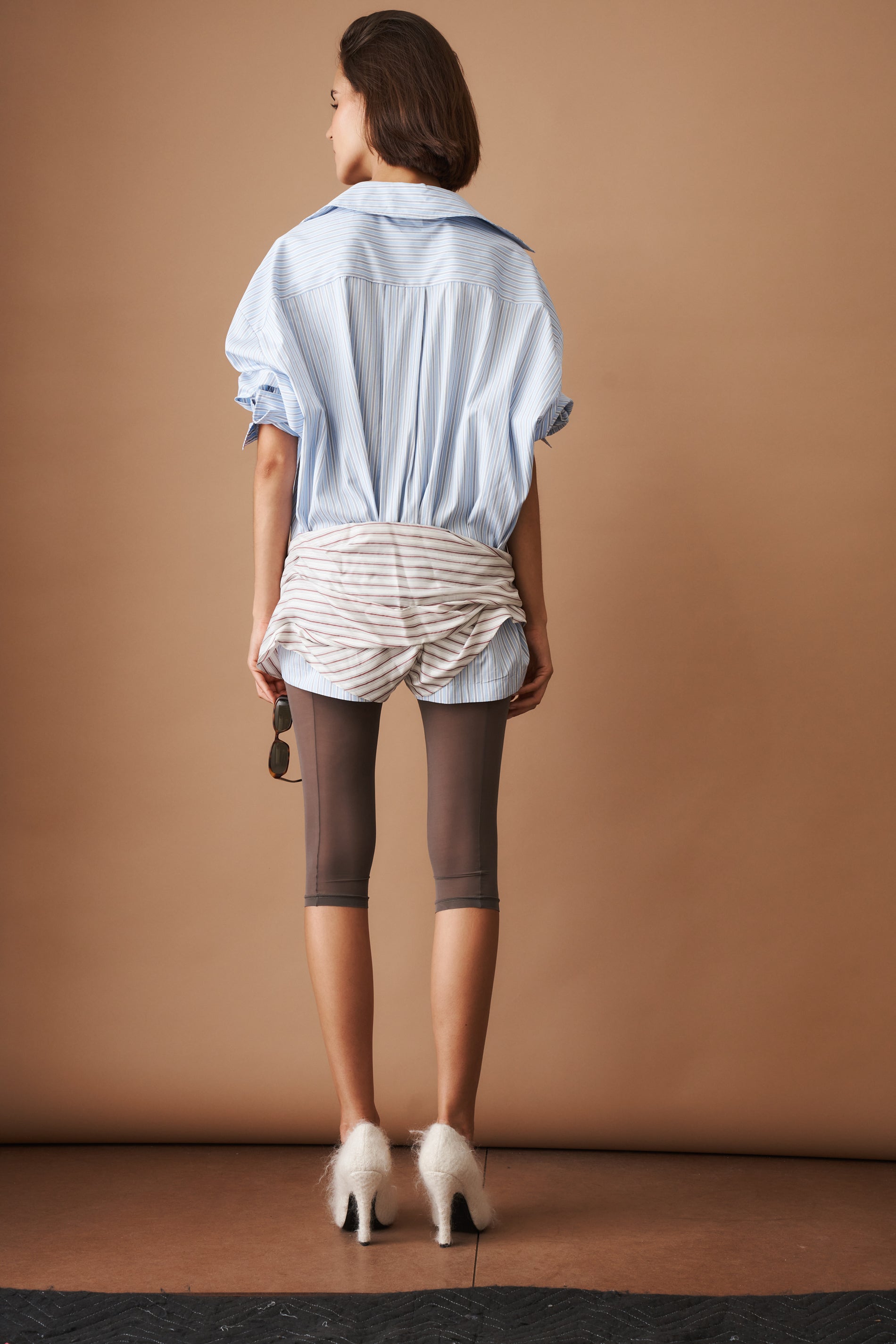Blue Mini Shirt Dress - DÉSORDRE