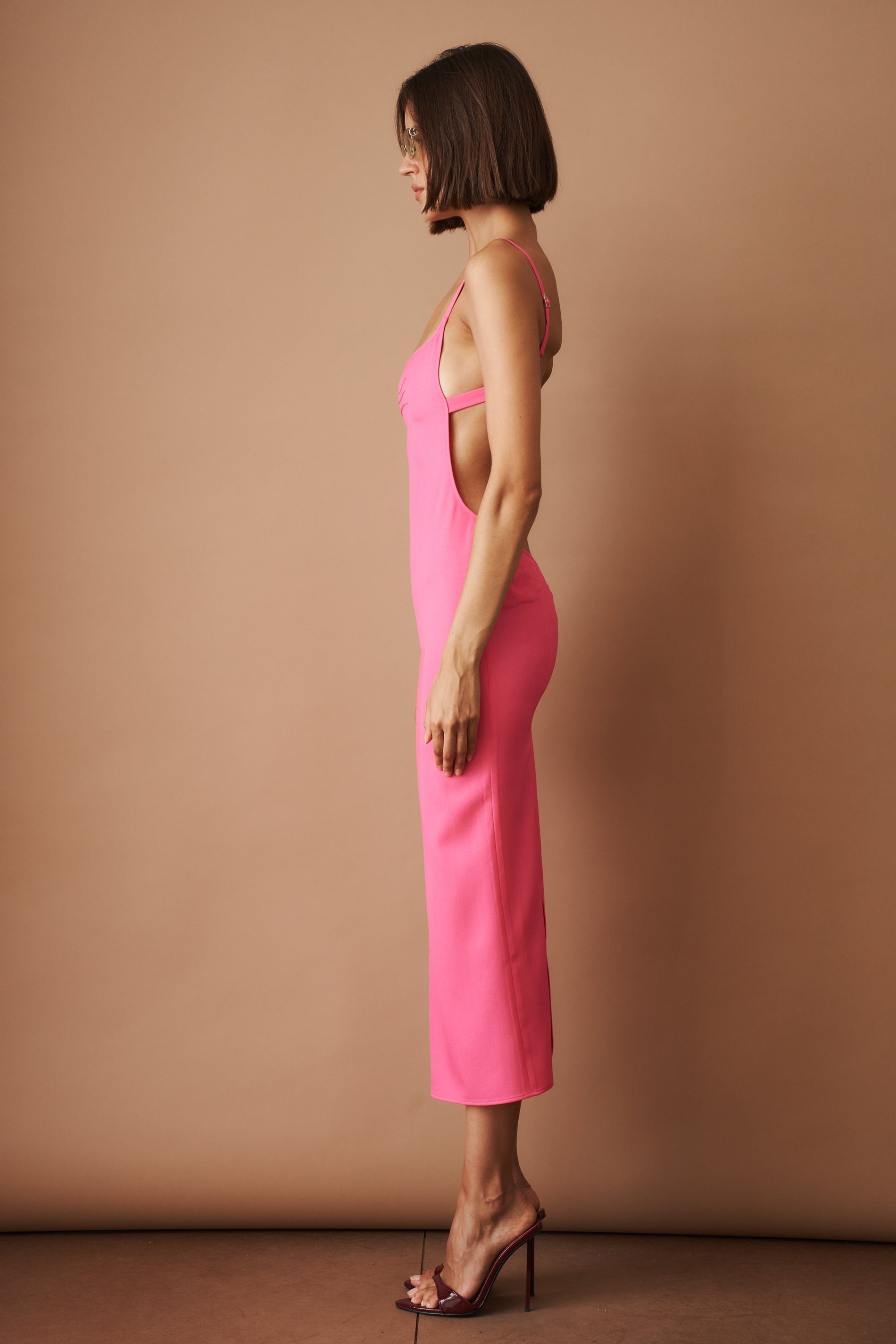 Pink Midi Dress - DÉSORDRE
