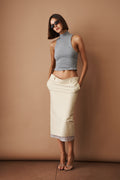 Beige Midi Skirt - DÉSORDRE